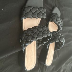 Cute black sandals
